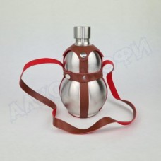 Фляжка бутылка стальная Тыква 1,5 л в кожаном чехле Фляжка бутылка стальная Тыква 1,5 л в кожаном чехле